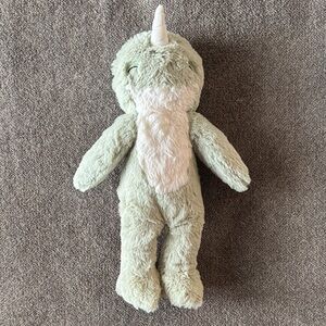 Slumberkins Sage Green Narwhal Kin